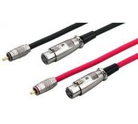 Monacor 1.5m RCA Plug to XLR In-Line Jack Audio Connection Cable