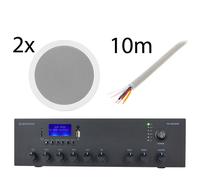 Monacor 2x EDL-28 PA-803DAP Bundle