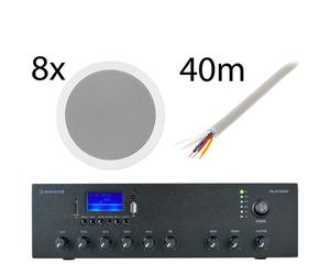 Monacor 8x EDL-28 PA-812DAP Bundle