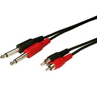Monacor MCA-154 Audio Connection Cable 1.5 m 2 x RCA Plug 3 Years