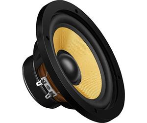 MONACOR SPH-174KE Hi-Fi woofer, loudspeaker chassis in classic design and with high-quality membrane for installation in box housing, in black/beige