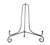 Monaghan 1 pcs Iron Easel Classic Display Stand Bowl Plate Book Artwor Black 4 inches 10.5cm