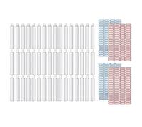 Monaghan 48 Pcs Empty Aluminum Paint Tubes Aluminum Paint Tubes Empty Aluminum Tube 20Ml for Making Paint and Store Remaining Paint Acrylic Oil with 4 Label