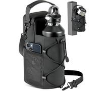 MONAHITO Magnetic Gym Bag for Men - Water Bottle Carrier Holder Bag with Shoulder Strap, 4 Built-in Magnets Gym Gifts for Men