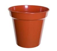 Monal 100% Recycled Plastic Plant Nursery Pots for Indoor Outdoor Garden Lightweight Planter Seed Starting Pot Flower Plant Container for Seedlings Cuttings Transplanting Terracotta (20cm / 8inch)