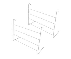 Monal 4-Bar Radiator Airer - White Clothes Drying Rack for Indoor Use - Foldable and Rustproof Design - 1, 2, 3 or 4 Piece Pack (4 Bar Radiator Airer White - 2 Piece)