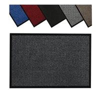Monal Barrier Door Mat - Heavy Duty Dirt Trapper Mat for Indoor & Outdoor Use - Non-Slip, Waterproof Entrance Mat with Rubber Backing (Grey, 60 x 80 cm)