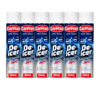 Monal Carplan Bluestar Super De-Icer Aerosol 600ml - Fast-Acting Windscreen Ice Remover, Streak-Free, Works Down to -15°C | Available in 1, 2, 3, 5, 6, 8, 10 & 12 Pieces (6 Pieces)