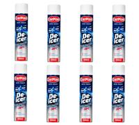 Monal Carplan Bluestar Super De-Icer Aerosol 600ml - Fast-Acting Windscreen Ice Remover, Streak-Free, Works Down to -15°C | Available in 1, 2, 3, 5, 6, 8, 10 & 12 Pieces (8 Pieces)