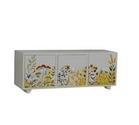 Monal Hand Printed Jewellery Box for Women Jewelry Organizer Box with 3 Drawers Compartments Soft Lining for Girl’s Earring Necklace Ring and Jewels Beautiful and Luxurious (Floral Yellow)