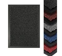 Monal Heavy Duty Indoor & Outdoor Rubber Non-Slip Floor & Kitchen Barrier Mat Easy Clean Absorbent Soft Feel Entrance Rug Shoes Scraper Floor Mat (90 x 300 cm (3' x 5'), Charcoal)