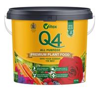 Monal Vitax Q4 4.5kg Pelleted Fertiliser - All-Purpose Growth Formula for Flowers, Vegetables, Fruit, Roses, and Lawns. The Go-To Solution for Healthy Growth and Abundant Harvests