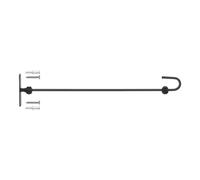 Monalife Wall Garden Flag Stand, Garden Flag Holder for Mailbox Post,Metal Yard Flag Scroll Hanger for Outside,Garden Flag Wall Hanger for Mini&Small Flag 12x18 with Stopper- Easy Mounting