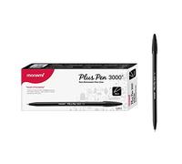 Monami Plus 3000 Office Sign Pen Felt Tip Water Based Ink Color Pen Complete Black 1 Dozen