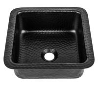 Monarch Abode 19193 Matte Black Aluminum Glasgow Bar Prep Sink
