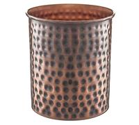 Monarch Abode Kitchen Utensil Holder, Hand Hammered Caddy, Kitchen Organization for Utensils, Crock for Cooking Utensils, Antique Copper Finish, Large, 19677