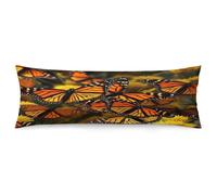 Monarch Butterflies Body Pillow Cover Lumbar Pillow Covers