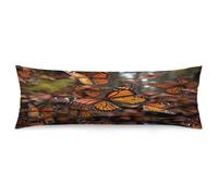 Monarch Butterflies Body Pillow Cover Lumbar Pillow Covers