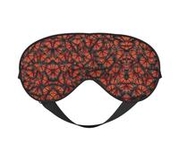 Monarch Butterflies Breathable Adjustable Eye Mask Effective Shading Blindfold for Sleeping with Elastic Strap