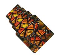 Monarch Butterflies Car Air Fresheners 4 Pcs Funny Hanging Car Air Fresheners Cute Long Lasting Scented Mirror Hanging Decoration Ornaments Gift For Men Women Square