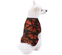 Monarch Butterflies Dog Pet Clothes - Security Printed Pet Sweaters, Coat Winter for Small Medium Large Dogs Cats, Cozy Apparel Casual Fashion Costume, Cute Pet Pullover Sweater.