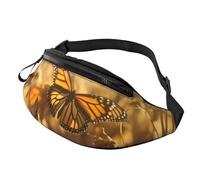 Monarch Butterflies Fanny Pack for Men Women, Fashion Festival Fanny Pack, Travel Sport Walking Waist Bag
