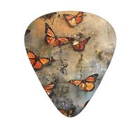 monarch butterflies - Guitar Picks-12 Pack Includes Thin, Medium & Heavy Gauges, Best Gift for Guitar Lovers
