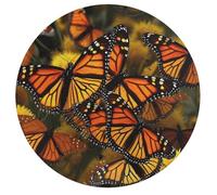 Monarch Butterflies Jigsaw Puzzle Challenging Round Animals Puzzle Wooden Jigsaw Puzzles for Adults Families 195 PCS