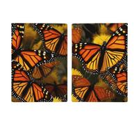 Monarch Butterflies Leather Passport Holder Handmade Passport Cover with Card And Ticket Slot Easy Access Passport Case Passport Wallet Passport Holder for Women And Men, style, 20.3x13.8cm