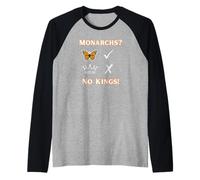 Monarch Butterflies, Not Kings/No Kings Day Oct 18 Raglan Baseball Tee