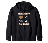 Monarch Butterflies, Not Kings/No Kings Day Oct 18 Zip Hoodie