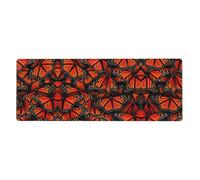 Monarch Butterflies. Oversized Desk Pad, Thick Base Mat, Ergonomic Comfort Pad for Precision Mouse Control