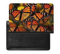 Monarch Butterflies Passport Cover Protector Rfid Blocking Passport Holder Id Card Holder Secure Travel Wallet Organizer for Passport Tickets Credit Cards, style, One Size
