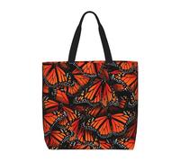 Monarch Butterflies. Print Fashion With Zip Shoulder Bag Casual Handbag Shopper Bag For Work Travel