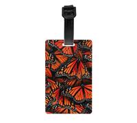 Monarch Butterflies. Print Luggage Tags for Suitcases Labels Set Waterproof Easy-to-Identify Travel Daily Use