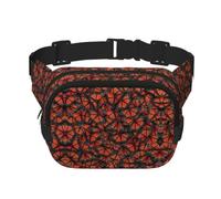 Monarch Butterflies Print Men Women Square Double Layer Waist Bag Outdoor Hiking Running Everyday Wear