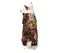 Monarch butterflies Printed Dog Hoodie Soft Dog Sweatshirt Cute Cat Dog Clothes for Small Dogs Kitten Puppy, XL