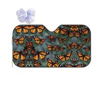 Monarch Butterflies Printing Windshield Sun Shade Foldable Car Sunshades Reflect Sun Heat Protect Your Car,Standard Size