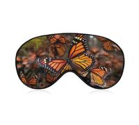 Monarch Butterflies Sleeping Mask, Light Blocking Eye Mask, Comfortable and Soft, Eye Cover with Elastic Band, Suitable for Men and Women, Suitable for Travel/Sleeping