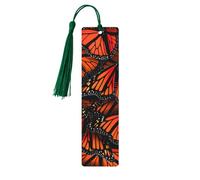 Monarch Butterflies Wooden Bookmark Book Lovers Tassels Crafts Accessories Reading Book Club Party