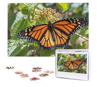 Monarch Butterflies Wooden Puzzles 1000 Pieces Personalized Jigsaw Puzzle For Adults Interesting Custom Photo Puzzles Gift For Holiday Birthday Wedding Anniversay