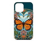 Monarch Butterfly Art Nouveau Floral Design Case for iPhone 12 Pro Max