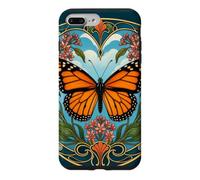 Monarch Butterfly Art Nouveau Floral Design Case for iPhone 7 Plus/8 Plus