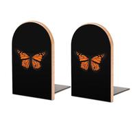 Monarch Butterfly Bookends Book Stopper for Heavy Books