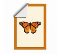 Monarch Butterfly Botanical Unframed Wall Art Print A1 (84.1×59.4cm), Wall Decor for Living Room, Bedroom, Office & Home, Art Gift