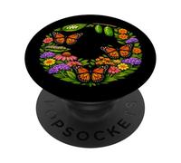 Monarch Butterfly Caterpillar Flowers Metamorphosis PopSockets Adhesive PopGrip