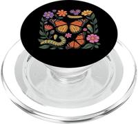 Monarch Butterfly Caterpillar Flowers Metamorphosis PopSockets PopGrip for MagSafe