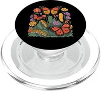 Monarch Butterfly Caterpillar Flowers Metamorphosis PopSockets PopGrip for MagSafe