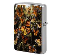 Monarch Butterfly Cluster Lighter Case Cover Metal Lighter Case
