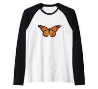 Monarch Butterfly Lepidoptera-Inspired Art Raglan Baseball Tee